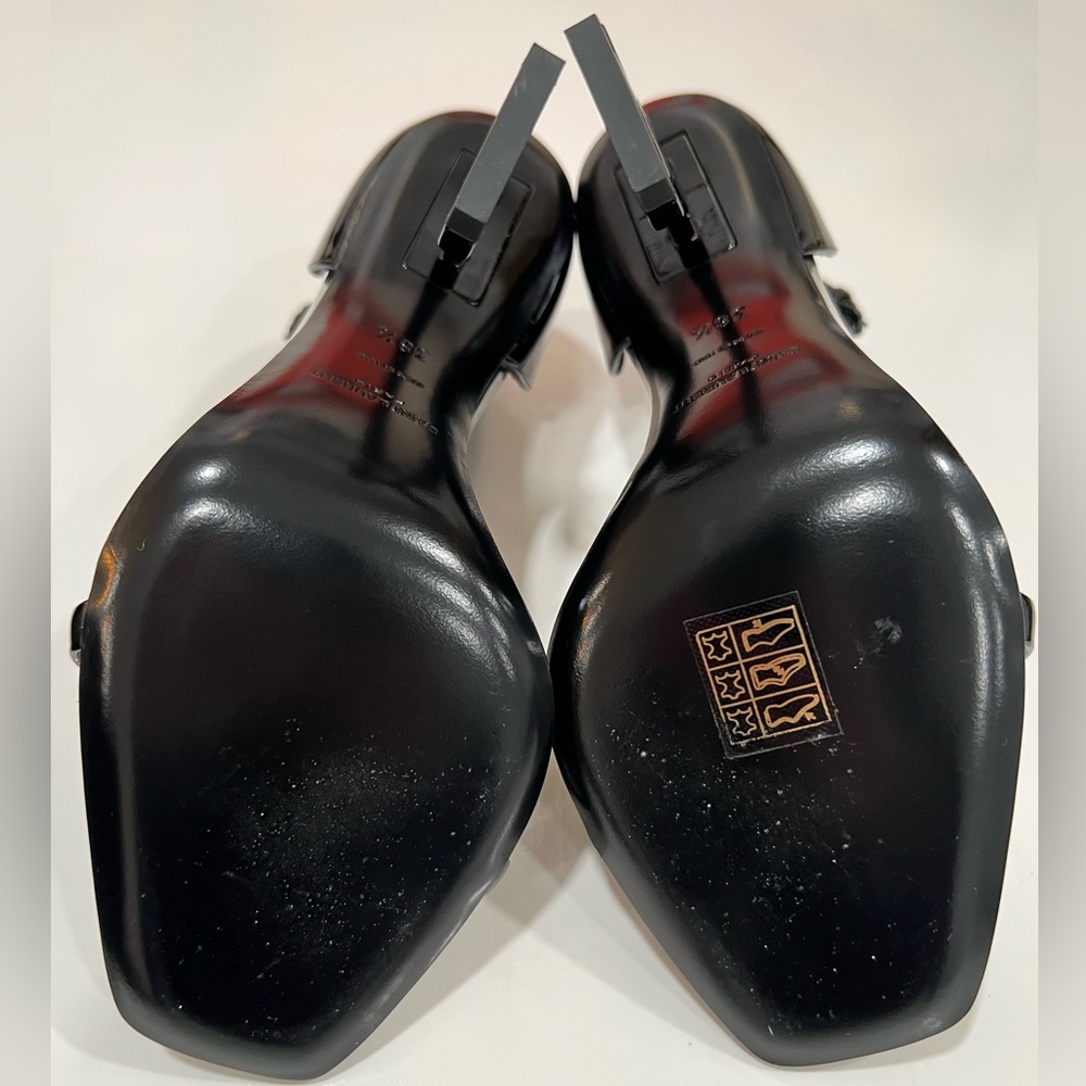 Saint Laurent Opyum Leather Sandals EU:38.5 - Picture 6 of 12